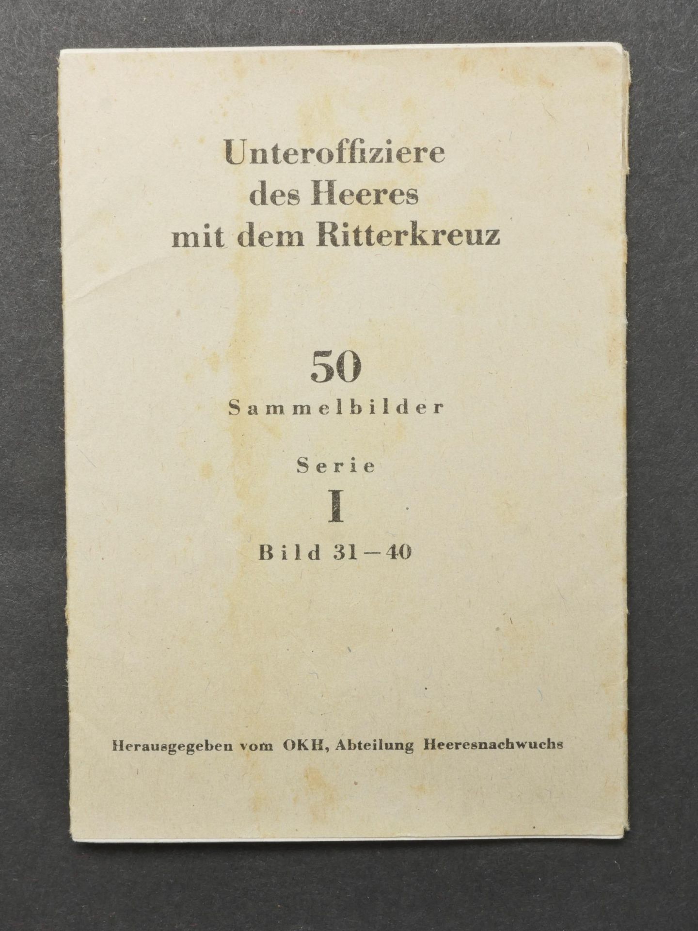 Livret Unteroffiziere des Heeres. Booklet Unteroffiziere des Heeres.  - Image 5 of 5