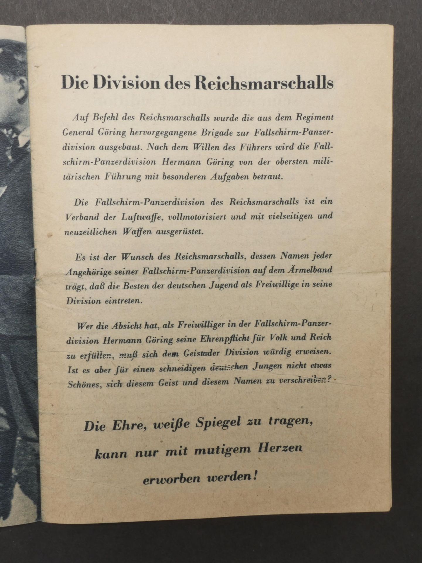 Livrets d engagements des parachutistes allemand. Booklets of engagements of the German parachutists - Bild 5 aus 5