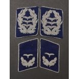 Pattes de col Luftwaffe. Luftwaffe collar tabs. 