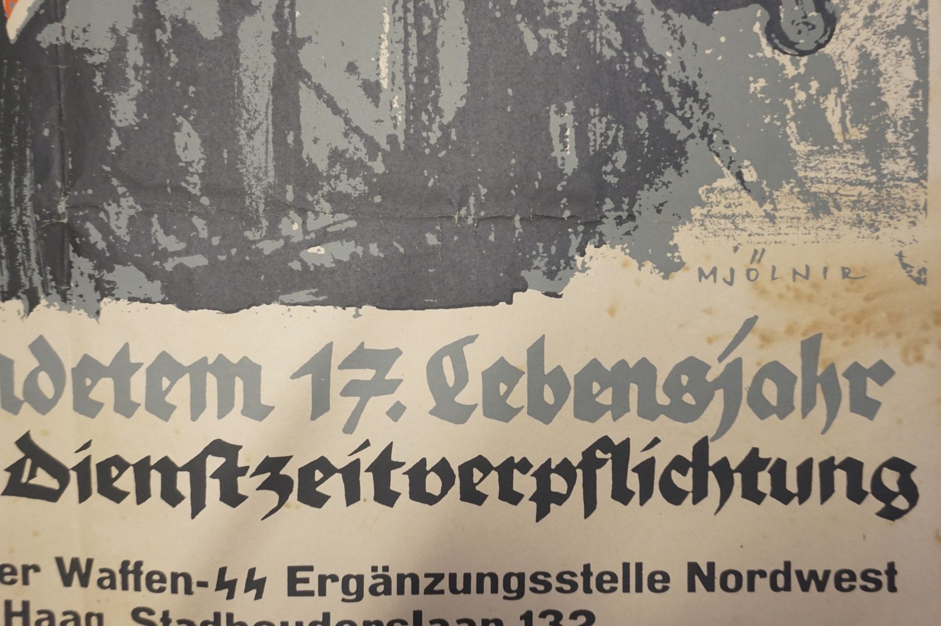 Affiches de la Waffen SS. Waffen SS poster.  - Image 2 of 5