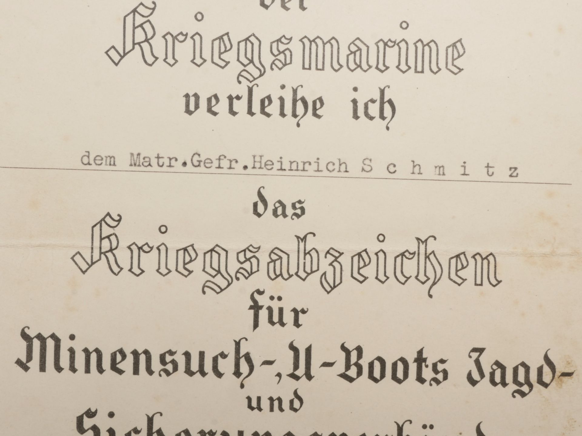 Diplomes Kriegsmarine. Kriegsmarine diploma - Image 3 of 5