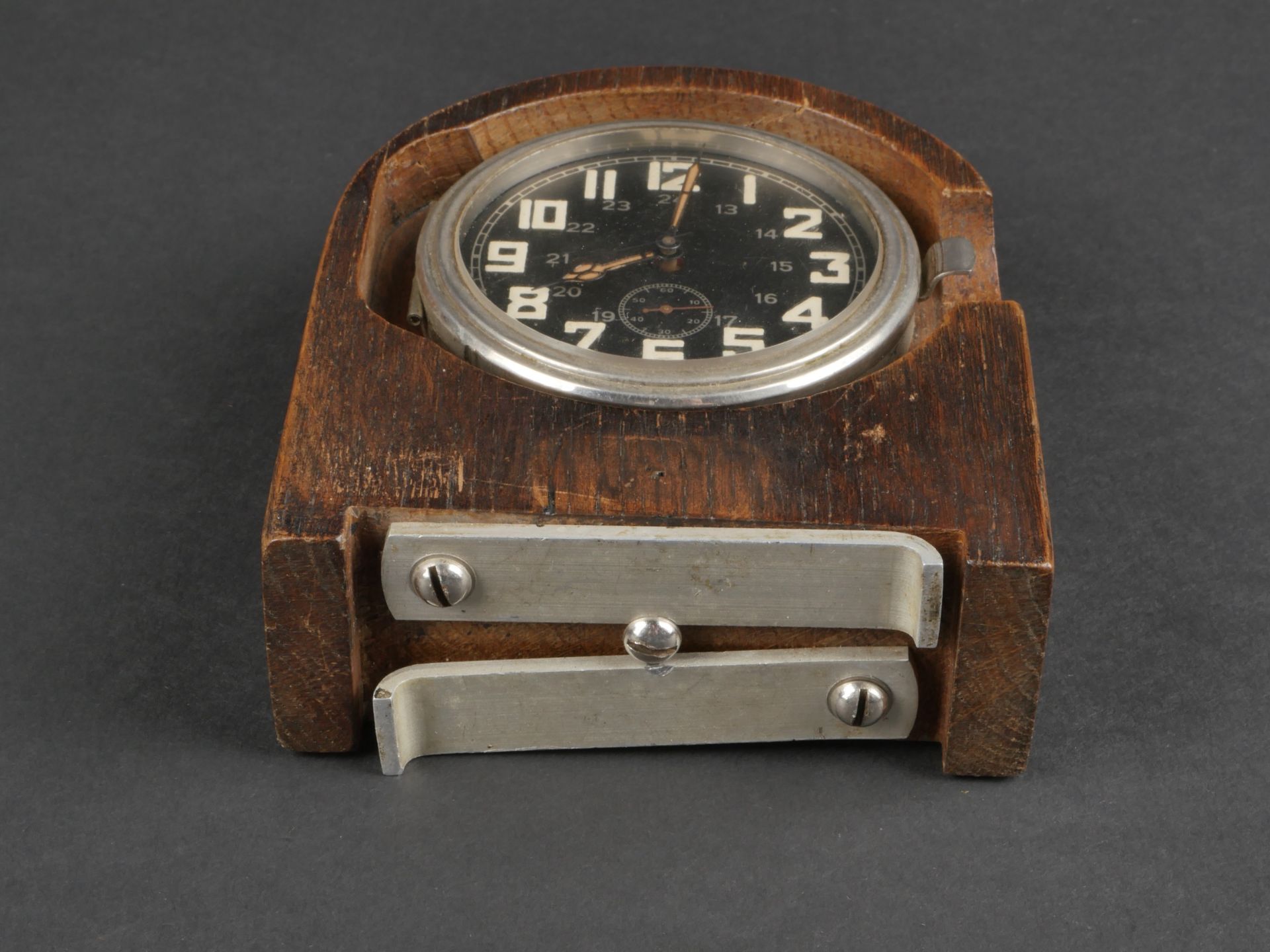 Pendule de bureau Heer. 
Heer desk clock. - Image 5 of 9