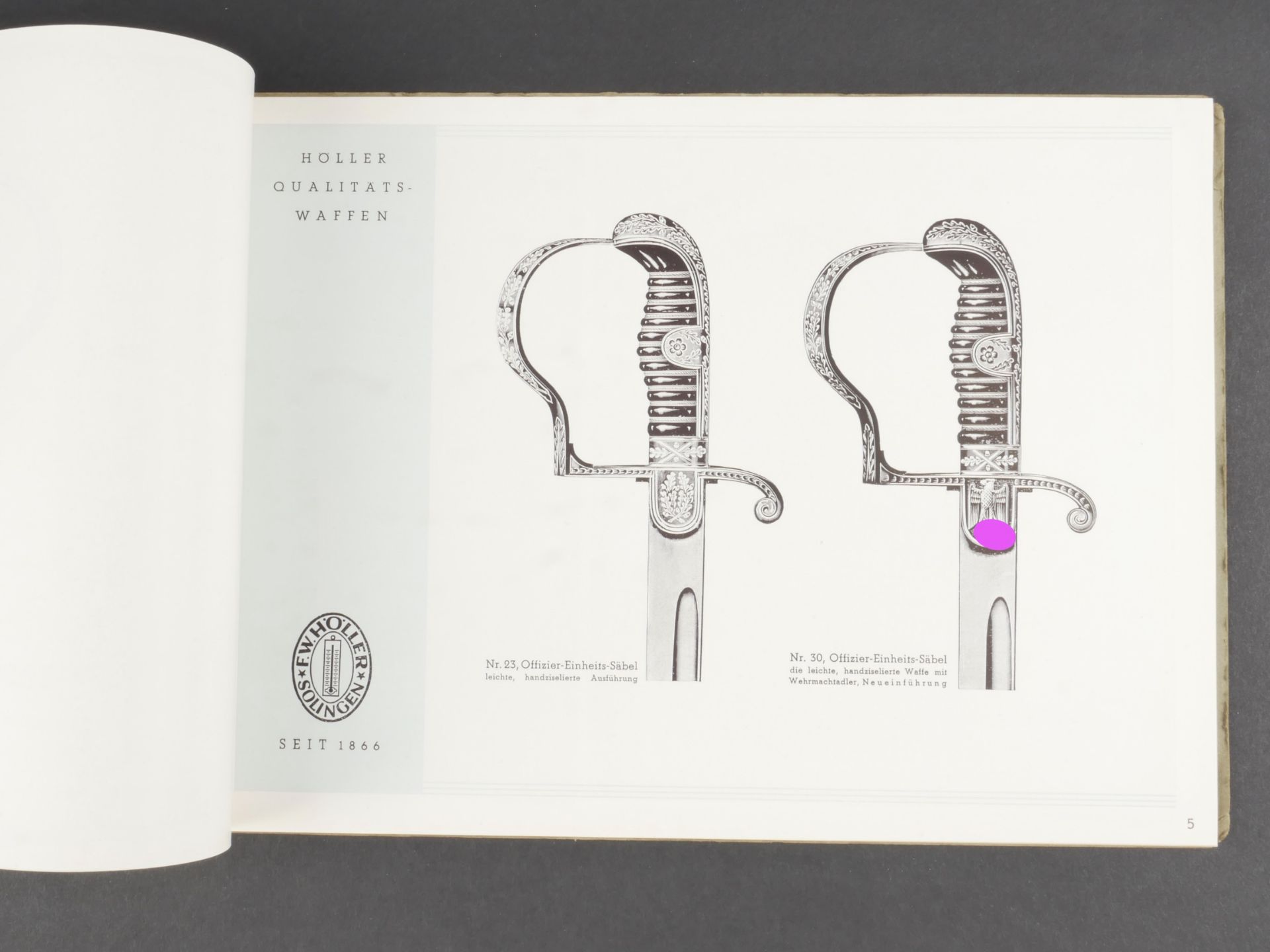 catalogues des fabricants de dague. Dagger manufacturers' catalogs. - Bild 7 aus 10