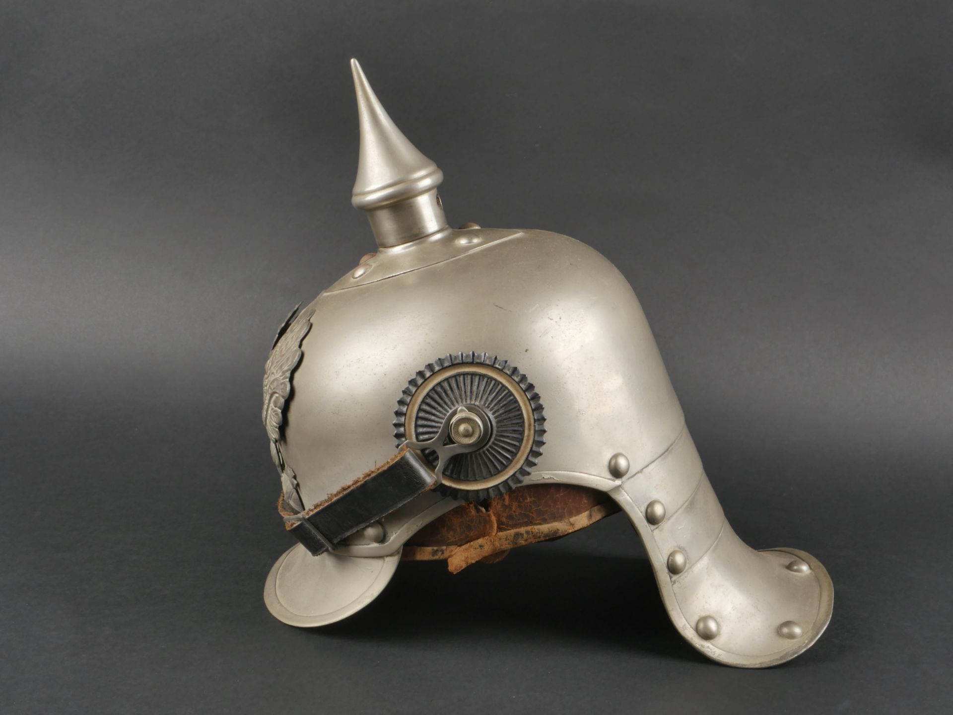 Prusse Casque de Cuirassier modele 1915. Prussia M1915 Cuirassier spiked helmet.  - Bild 5 aus 10