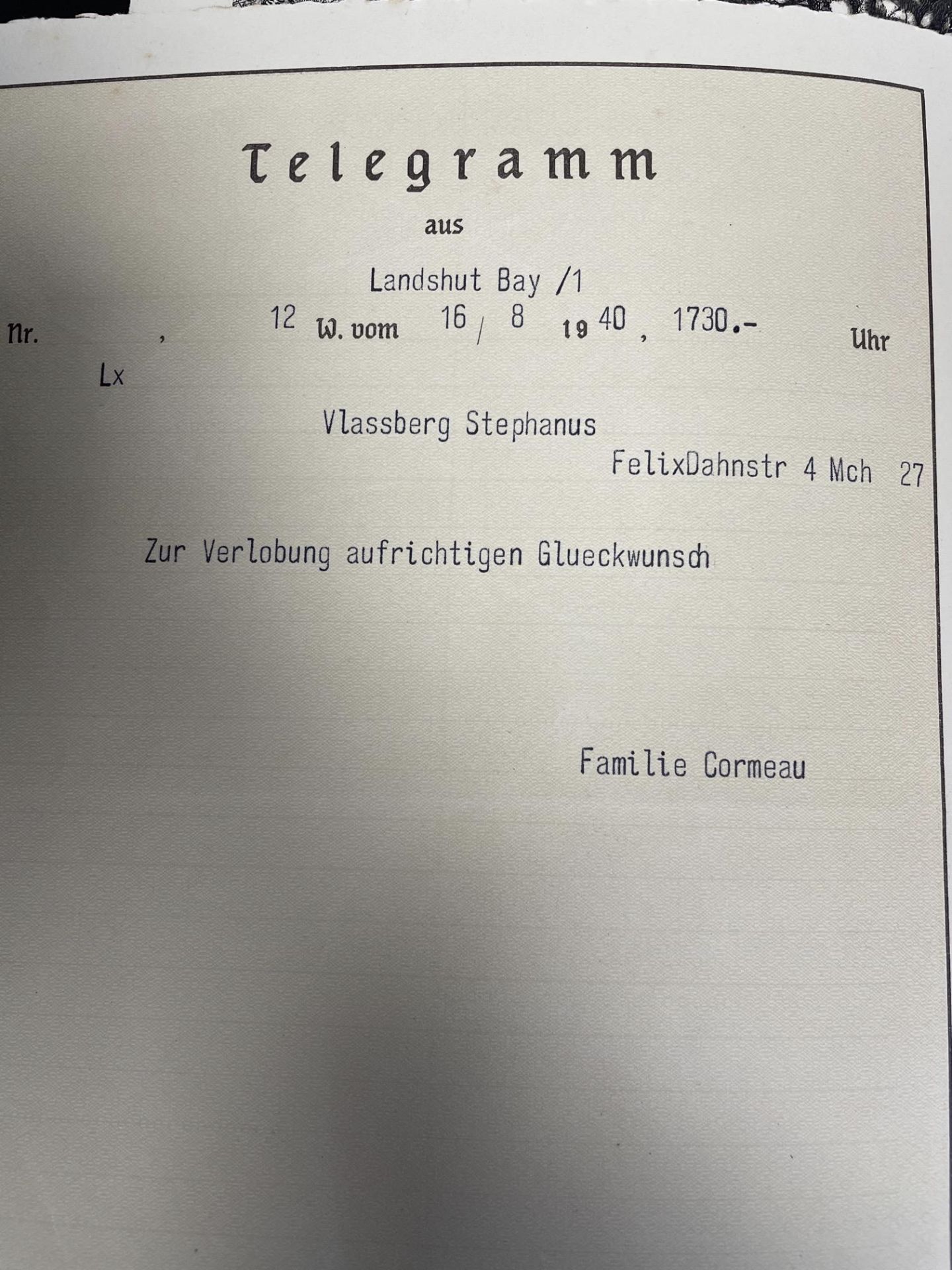 Telegrammes allemand. German telegrams. - Bild 2 aus 2