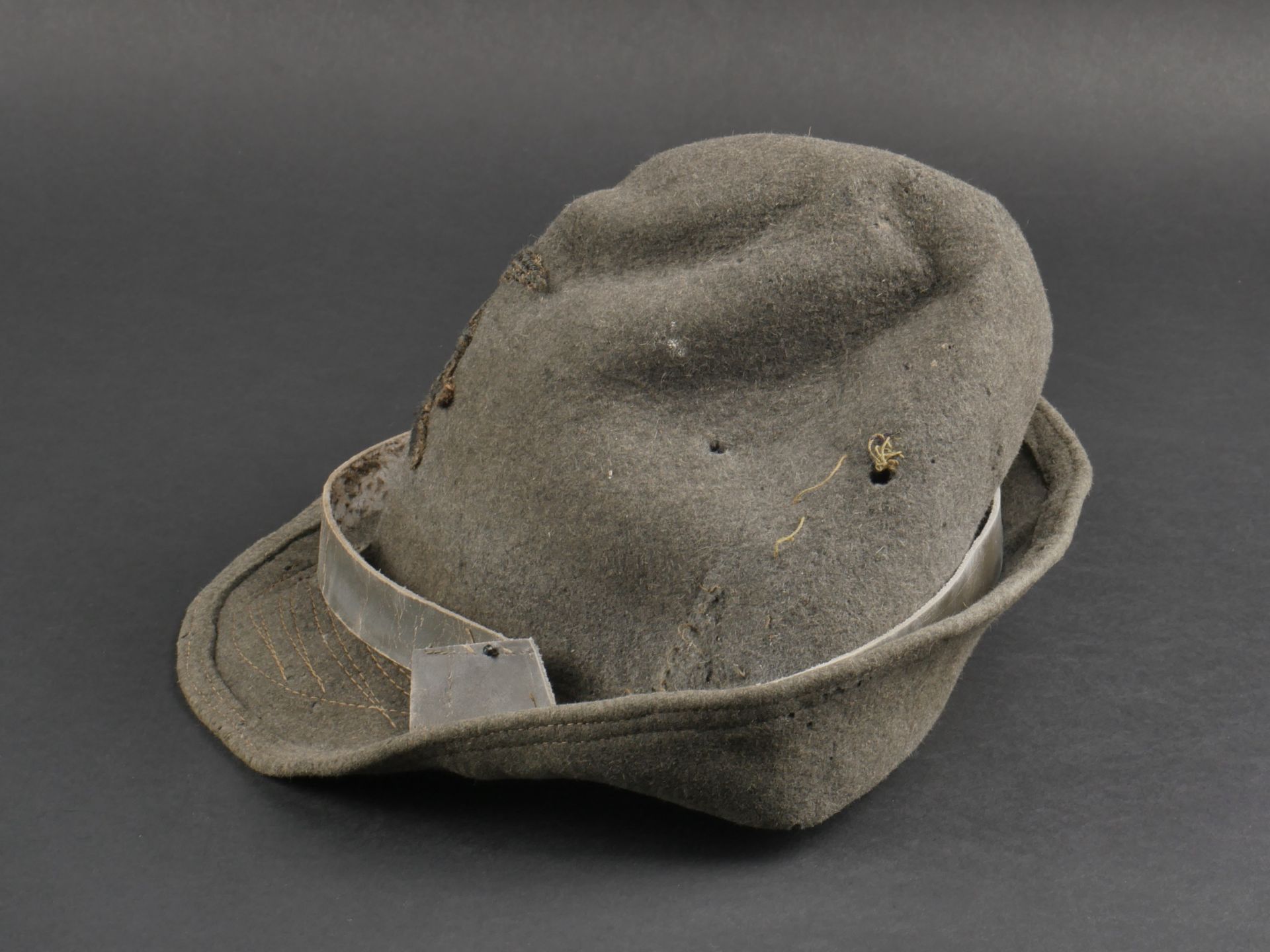 Chapeau de troupe du 1er Regiment des Chasseurs Alpins italien. Troop hat of the 1st Italian Alpine  - Bild 6 aus 10