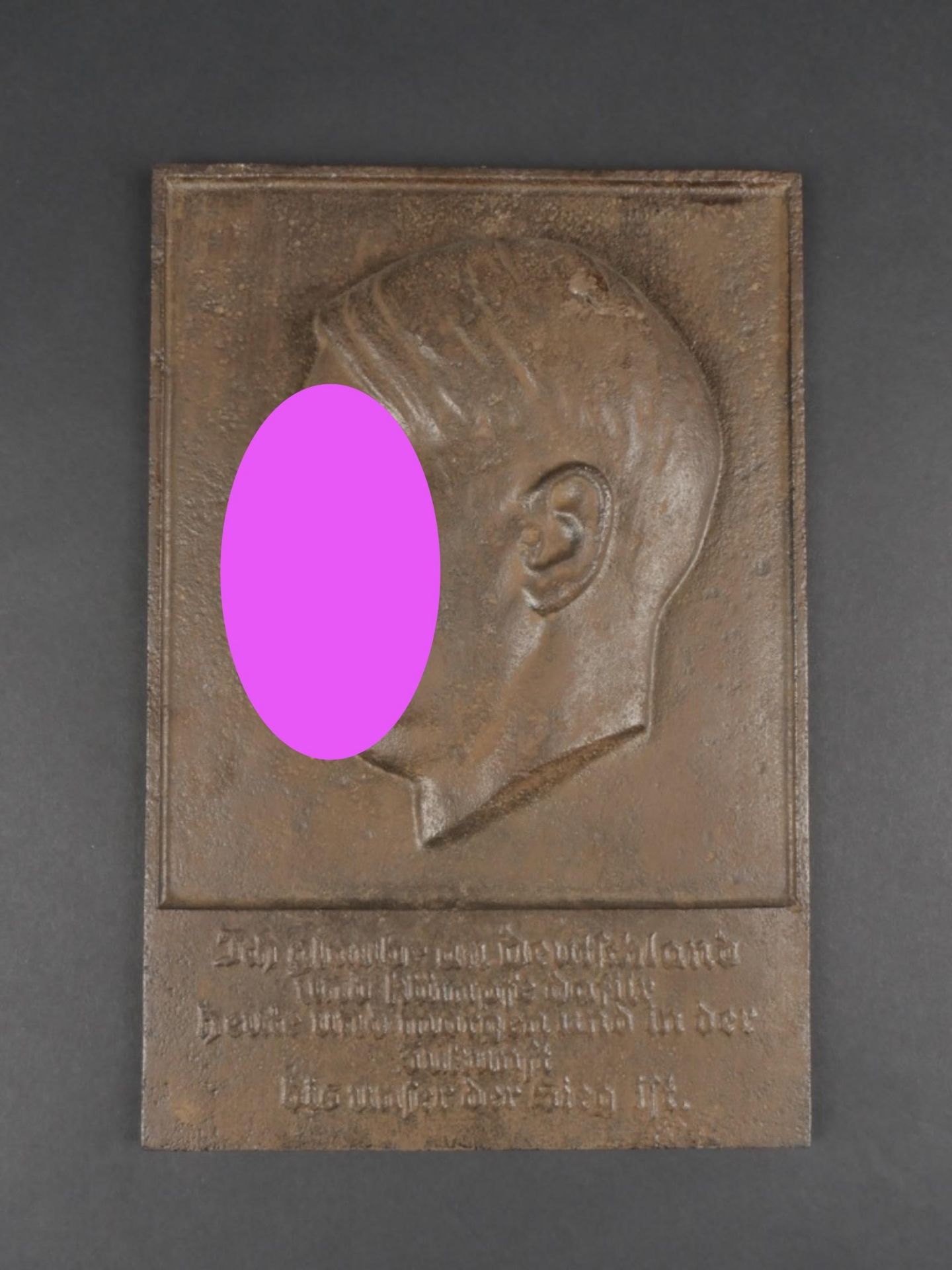 Plaque du chancelier allemand. German chancellor's plaque.