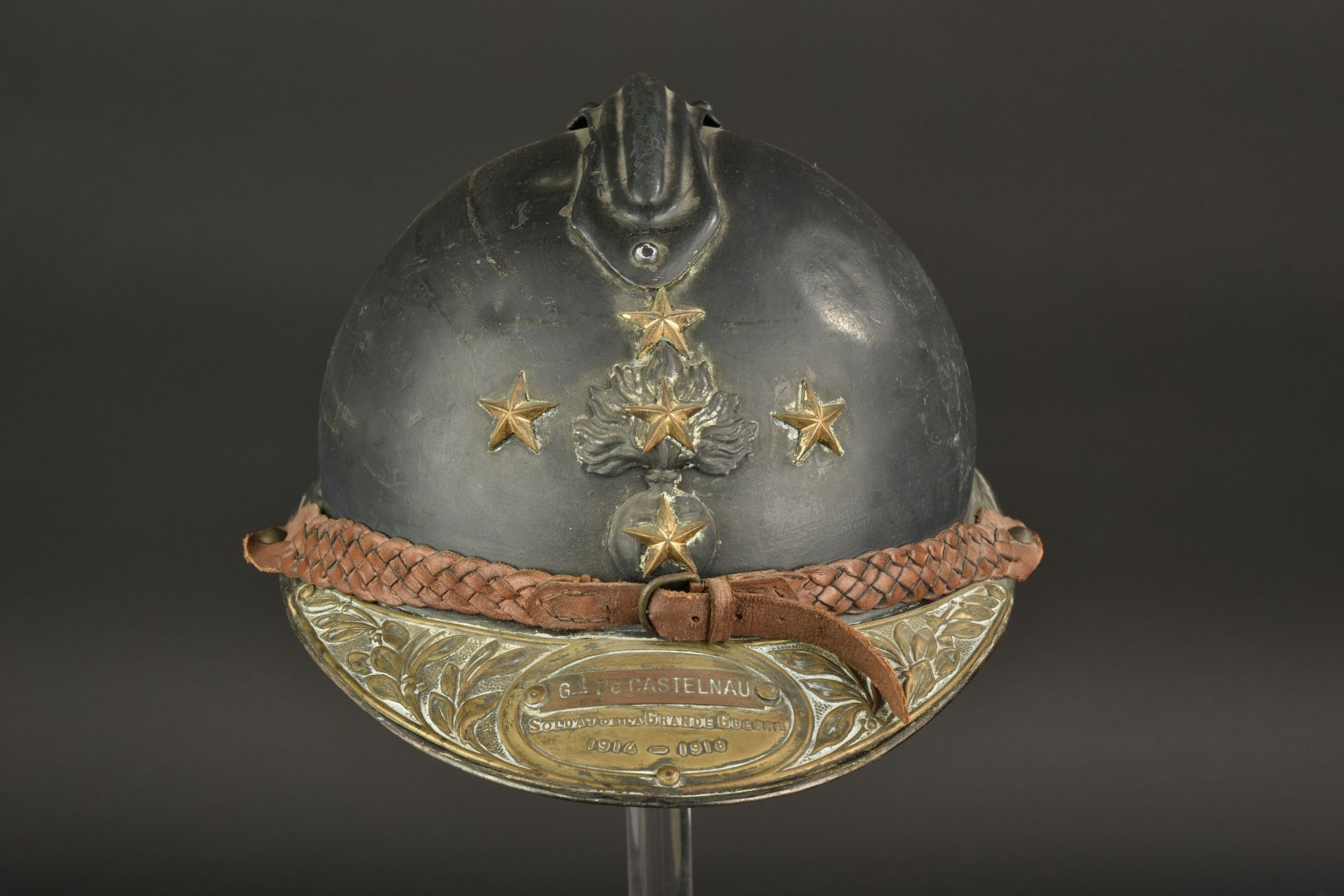 Reproduction du casque Adrian du General de Castelnau. Reproduction of General de Castelnau's Adrian