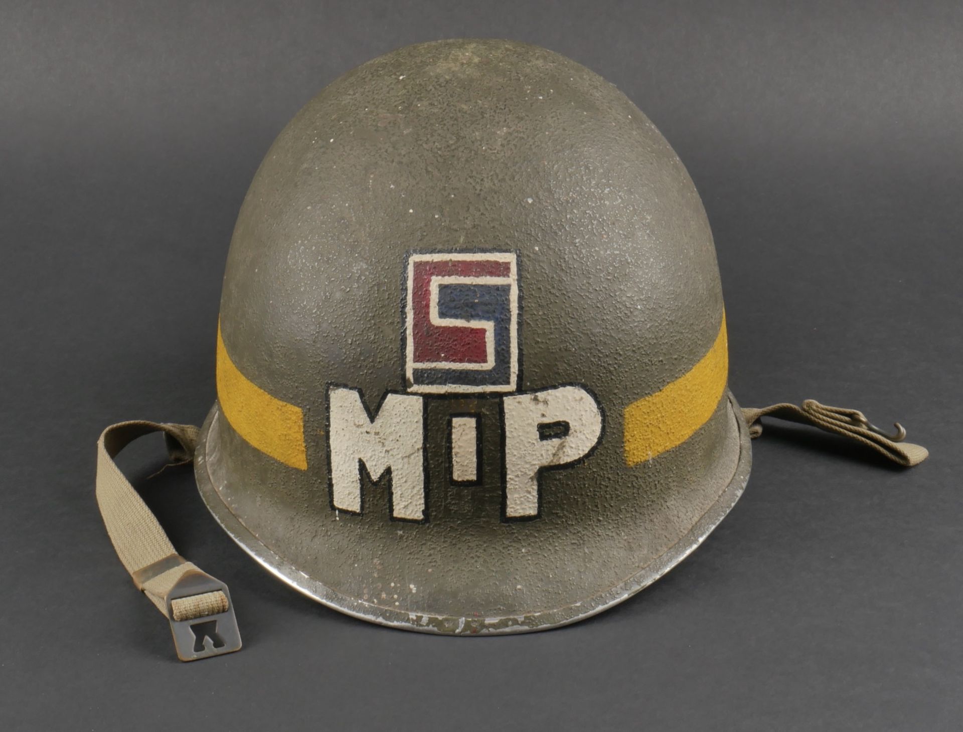 Casque MP 69eme DI US. Helmet MP 69th US DI.