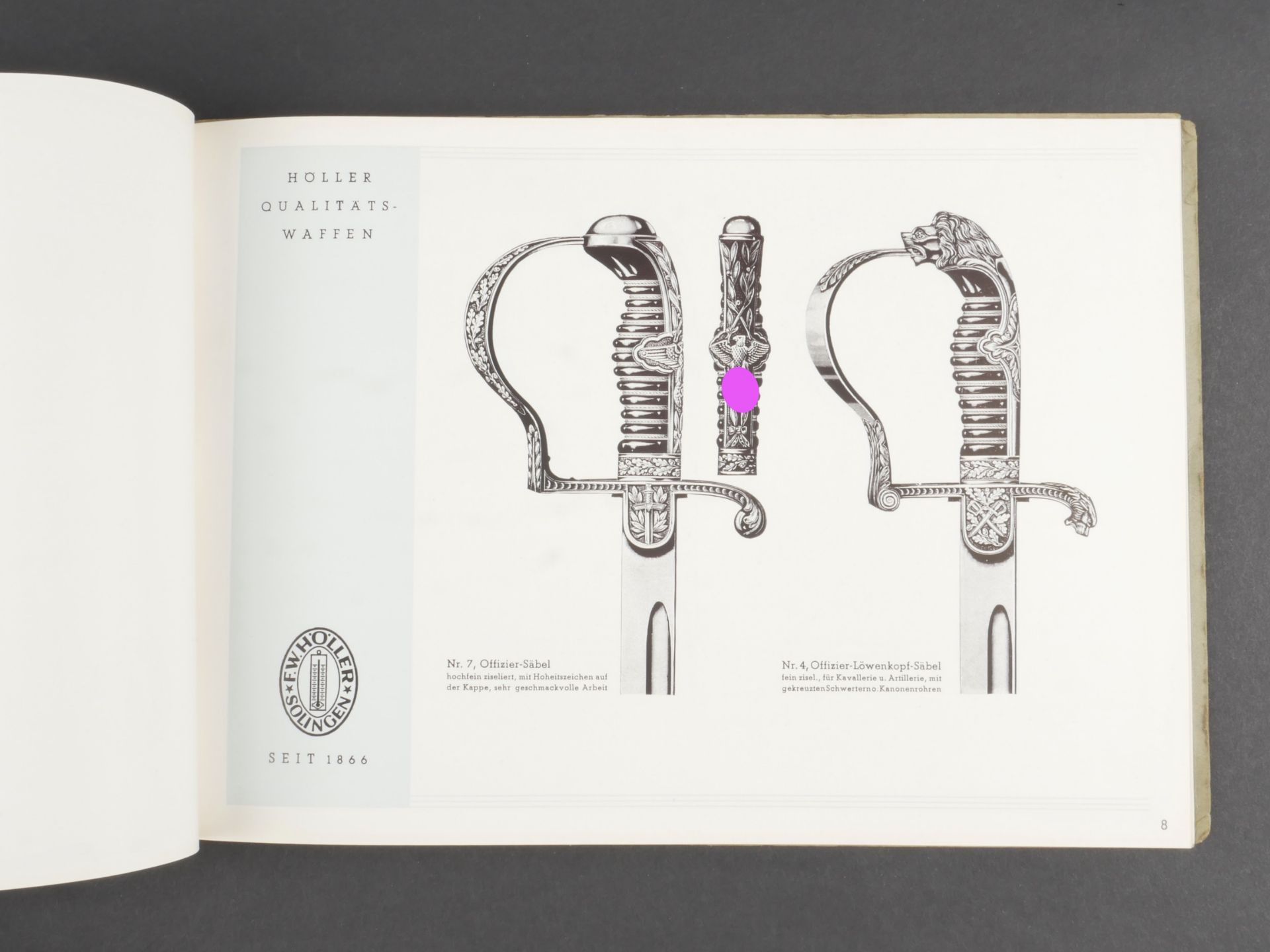 catalogues des fabricants de dague. Dagger manufacturers' catalogs. - Bild 10 aus 10
