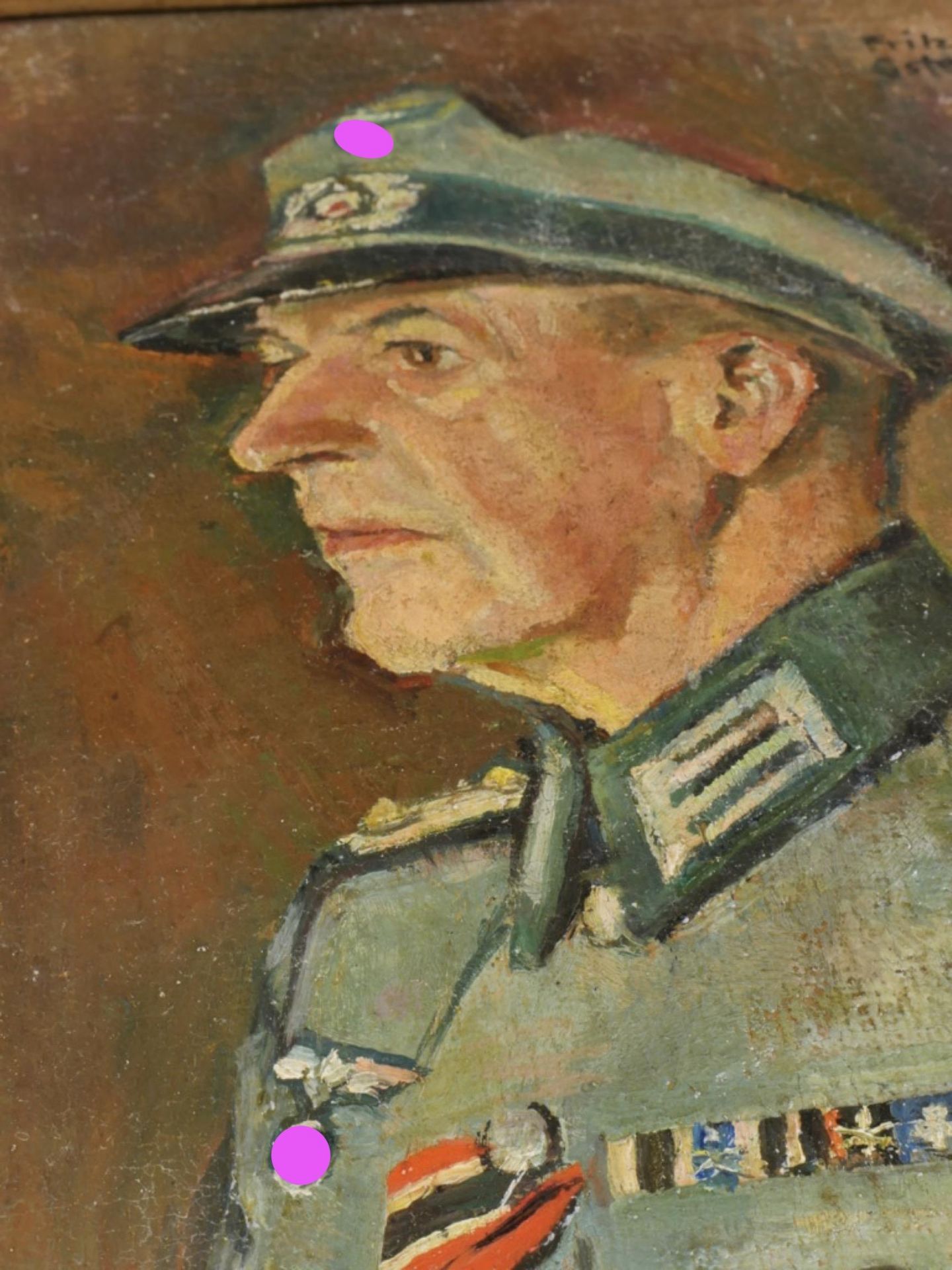 Portrait d'un officier allemand. German officer portraits.  - Image 3 of 5
