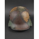 Stahlhelm Modele 1916 camoufle. WW1 german M1916 camouflaged helmet. 