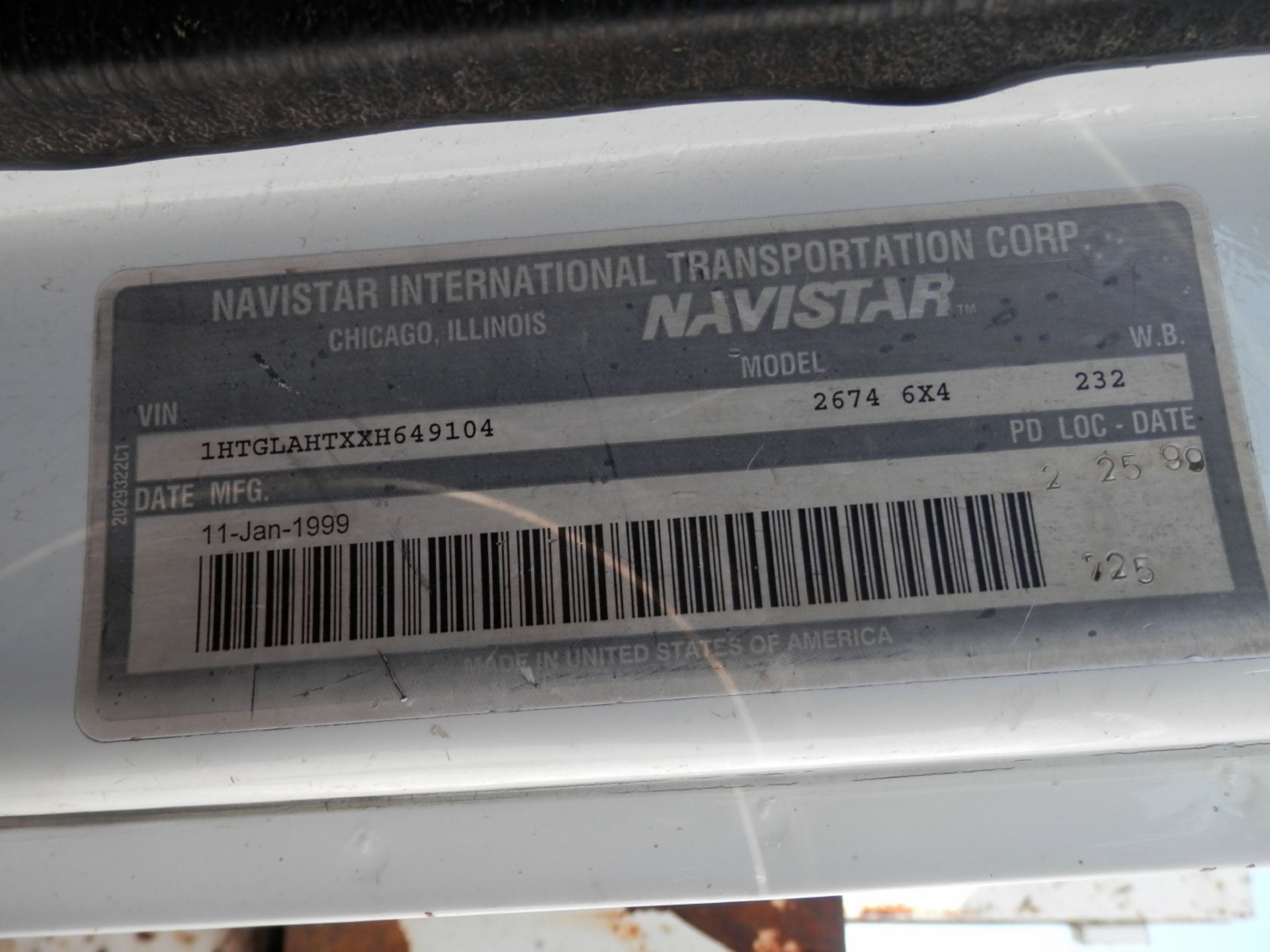 '99 IH NAVISTAR 2674 JETTER VAC TRUCK, VIN 1HTGLAHTXXH649104 - Image 17 of 17