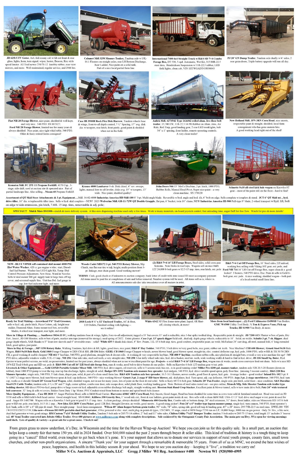 HARVEST WRAP UP CONSIGNMENT AUCTION - Image 2 of 3