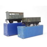 Two Hornby Dublo D1 GWR Wagons, nr mint and boxed. Comprising Open Wagon and late production