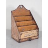 An early 20th Century scumble painted metal Lancashire & Yorkshire Railway Co. Letter Rack