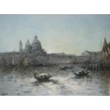 YVES GIANNI (fl. c. 1880-1930). The Grand Canal, Venice, signed, oil on board, 11¼ x 15½in