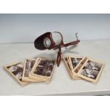 A Kawin & Co Stereoscopic Viewer and a selection of Cards