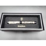 A Conway Stewart 'Boo Boo Be Doo' Fountain Pen with silver overlaid case depicting Marilyn Monroe,