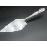 A Victorian silver Trowel with presentation inscription, dated 1864, Exeter 1863