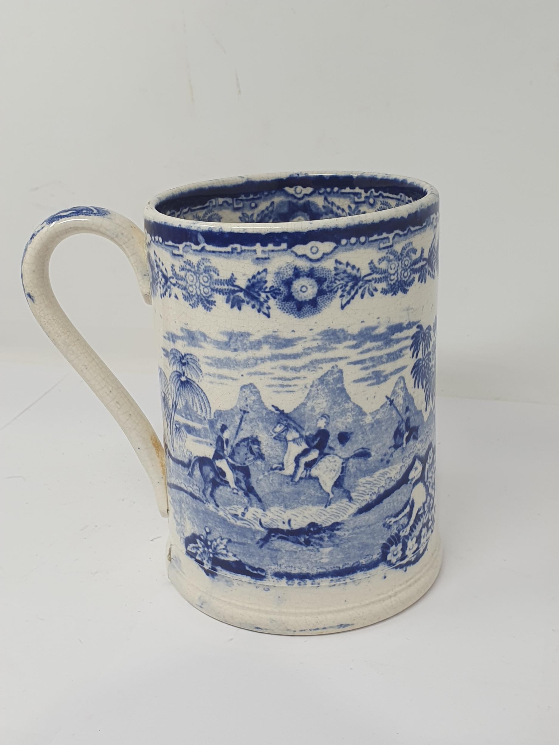 A 19th Century English pottery Jug with relief moulded portraits of Lord Wellington and General Hill - Image 5 of 7