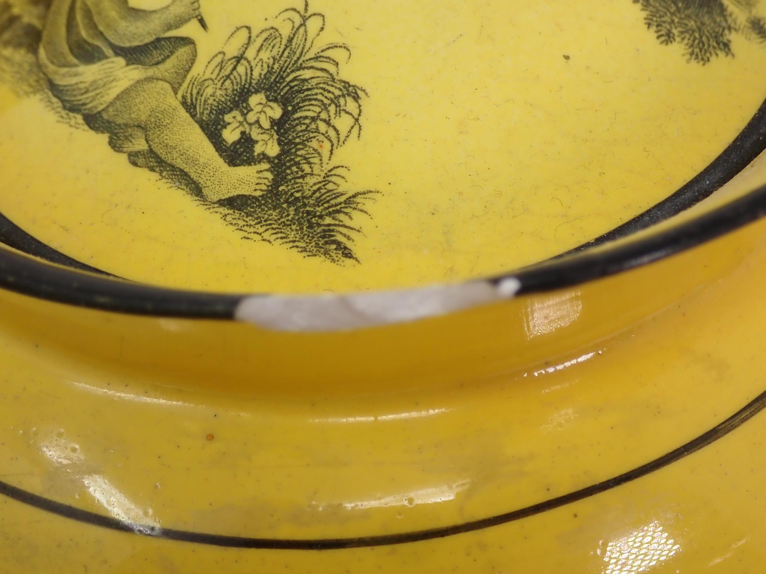 A 19th Century canary yellow English pottery Tea Service comprising Tea Pot (rim chipped), - Image 3 of 8