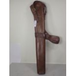 A leather cavalry Holster for a Lee Enfield Rifle, dated 1939 2ft 8in L x 7in W