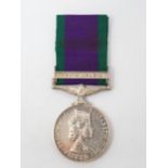 Campaign Service Medal with South Arabia Bar to 23833707 Trooper F. Kearns, 1st Royal Tank Regiment