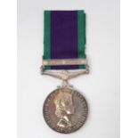 Campaign Service Medal with South Arabia Bar to 23396984 Lane Corporal N.C. Harris, Royal Army