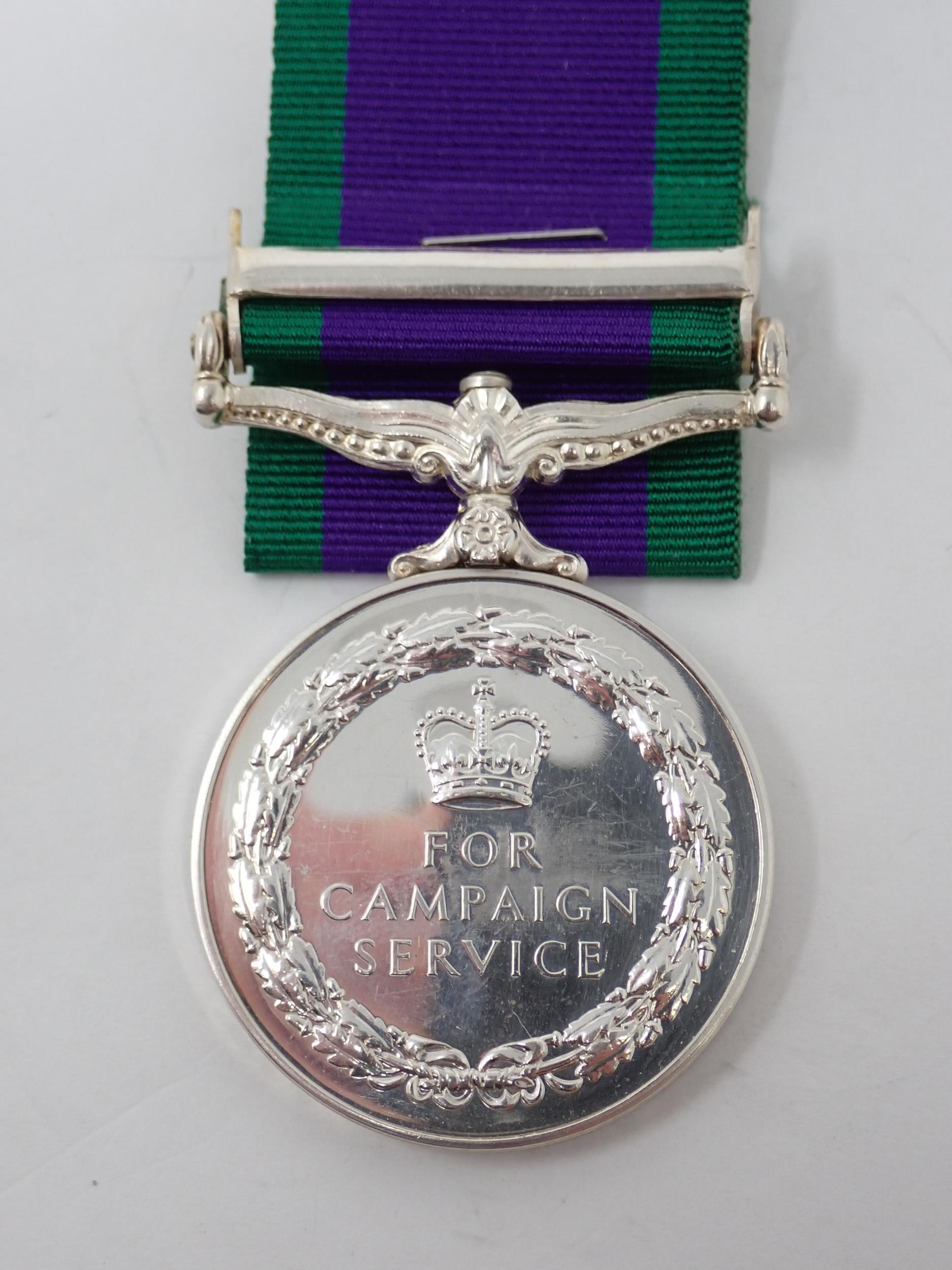 Campaign Service Medal with South Arabia Bar to 24056802 Trooper M.K. Hankin, 5th Royal Tank - Image 2 of 4