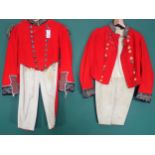 Two Lord Lieutenant's Scarlet Dress Jackets with Bicorn Hats A/F. Provenance, Kinsham Court,
