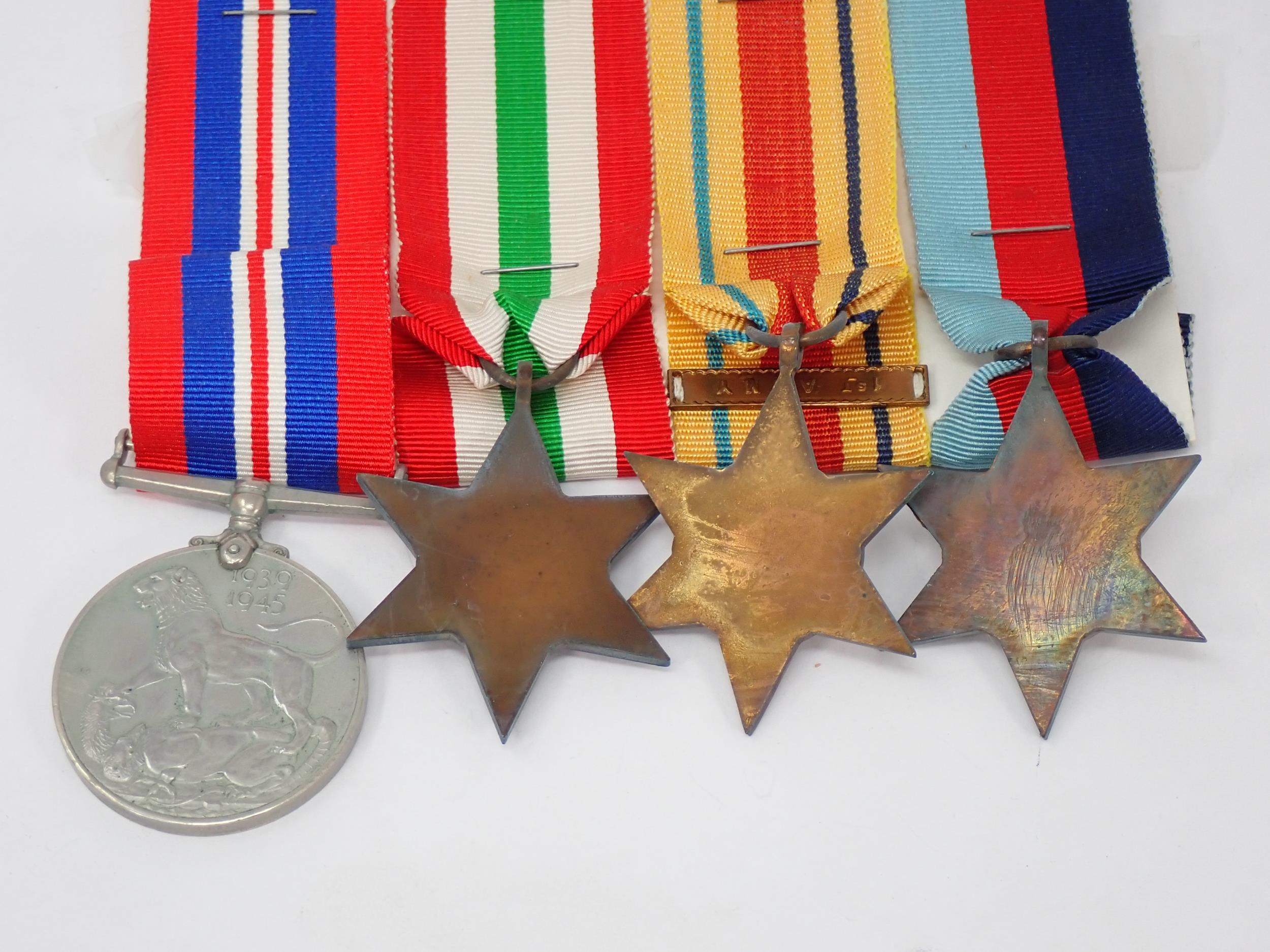 Four: 1939-45 Star; Africa Star; Italy Star and War Medal to 6984785 Fusilier John Beeston S. Allen, - Image 2 of 6