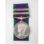 Campaign Service Medal with Borneo and Malay Bars to 23673737 Private D. Stevenson, Argyll and