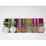 Seven: 2974004 Company Sergeant Major S.T. Bayford. India General Service Medal with North West