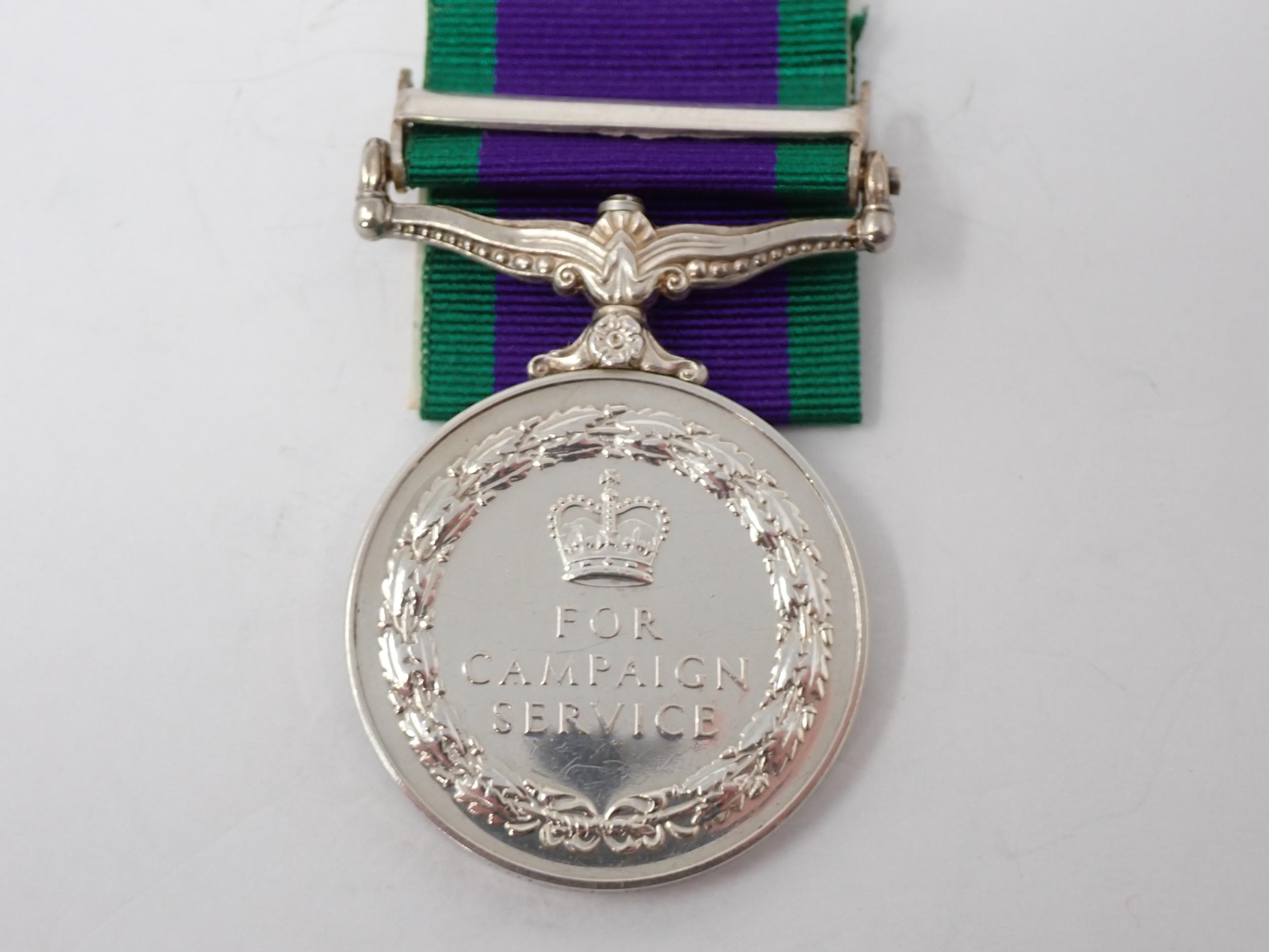 Campaign Service Medals with South Arabia Bar to 23972174 Private N. Irving, 'B' Company, - Image 2 of 4