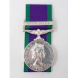 Campaign Service Medal with South Arabia Bar to 23664978 Nick Thompson, 2nd Royal Tank Regiment