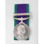 Campaign Service Medal with South Arabia Bar to 23873225 Private J. Sanderson, 'B' Company