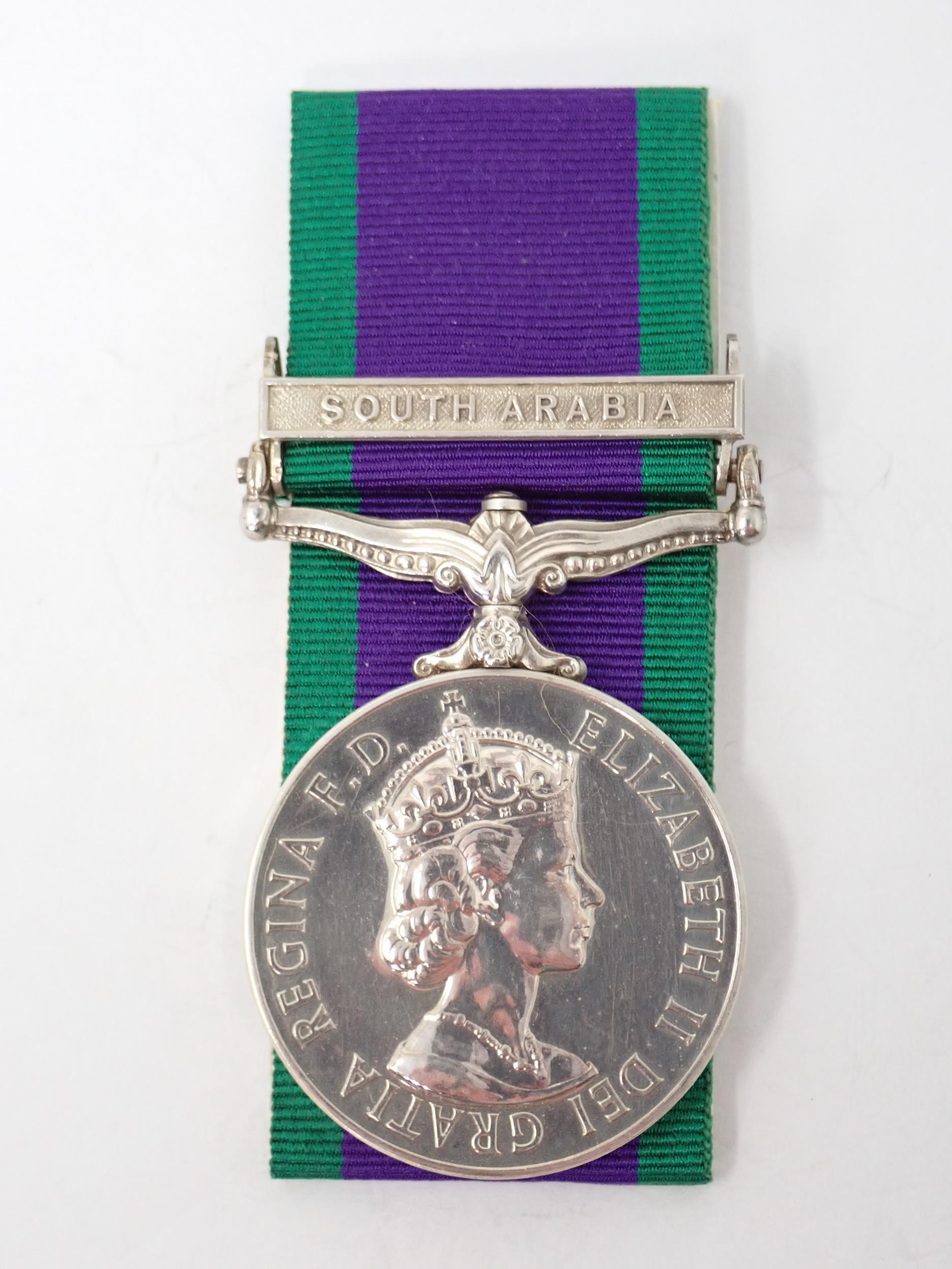 Campaign Service Medals with South Arabia Bar to 23972174 Private N. Irving, 'B' Company,