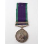 Campaign Service Medal with South Arabia Bar to Lance Corporal J.W. Glenister, Royal Engineers