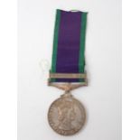 Campaign Service Medal with South Arabia Bar to 23230207 Lance Corporal R.J. McFarlane, 1st Royal