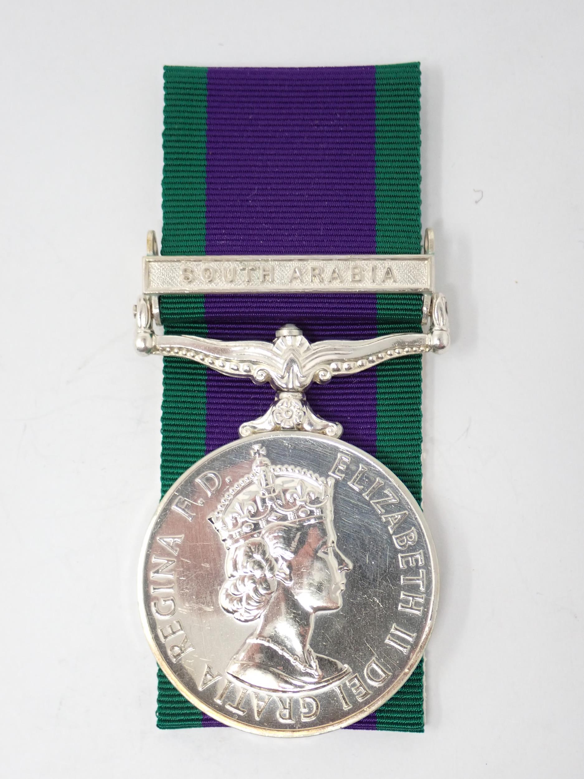 Campaign Service Medal with South Arabia Bar to Private G.P. Marshall, 1st Battalion York and