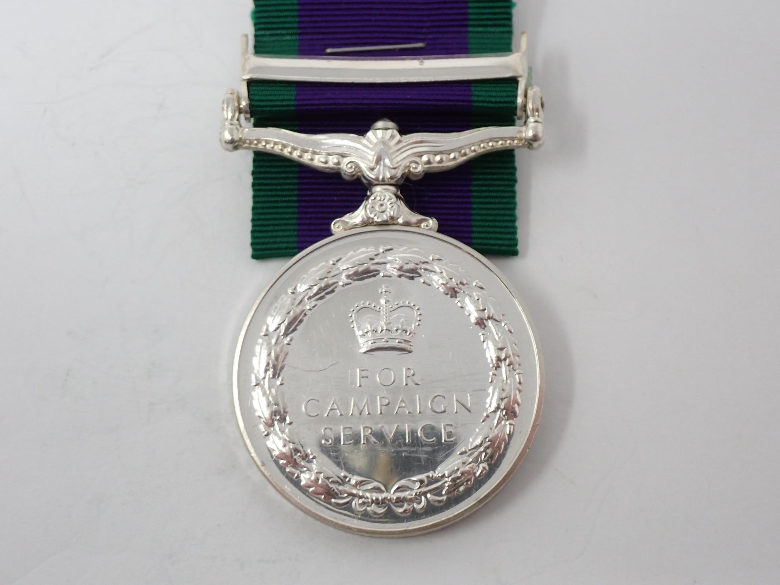 Campaign Service Medal with South Arabia Bar to Private G.P. Marshall, 1st Battalion York and - Image 2 of 4