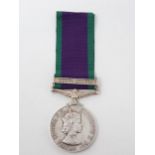 Campaign Service Medal with South Arabia Bar to 23868167 Signalman M.S. Clarke, Royal Signals