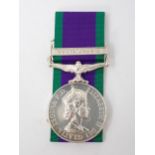 Campaign Service Medal with South Arabia Bar to 23662199 Private B.R. Clements, 'B' Company