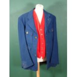 A Hawkstone Otter Hounds Gentleman's Uniform with Jacket with most H.O.H. brass buttons present (