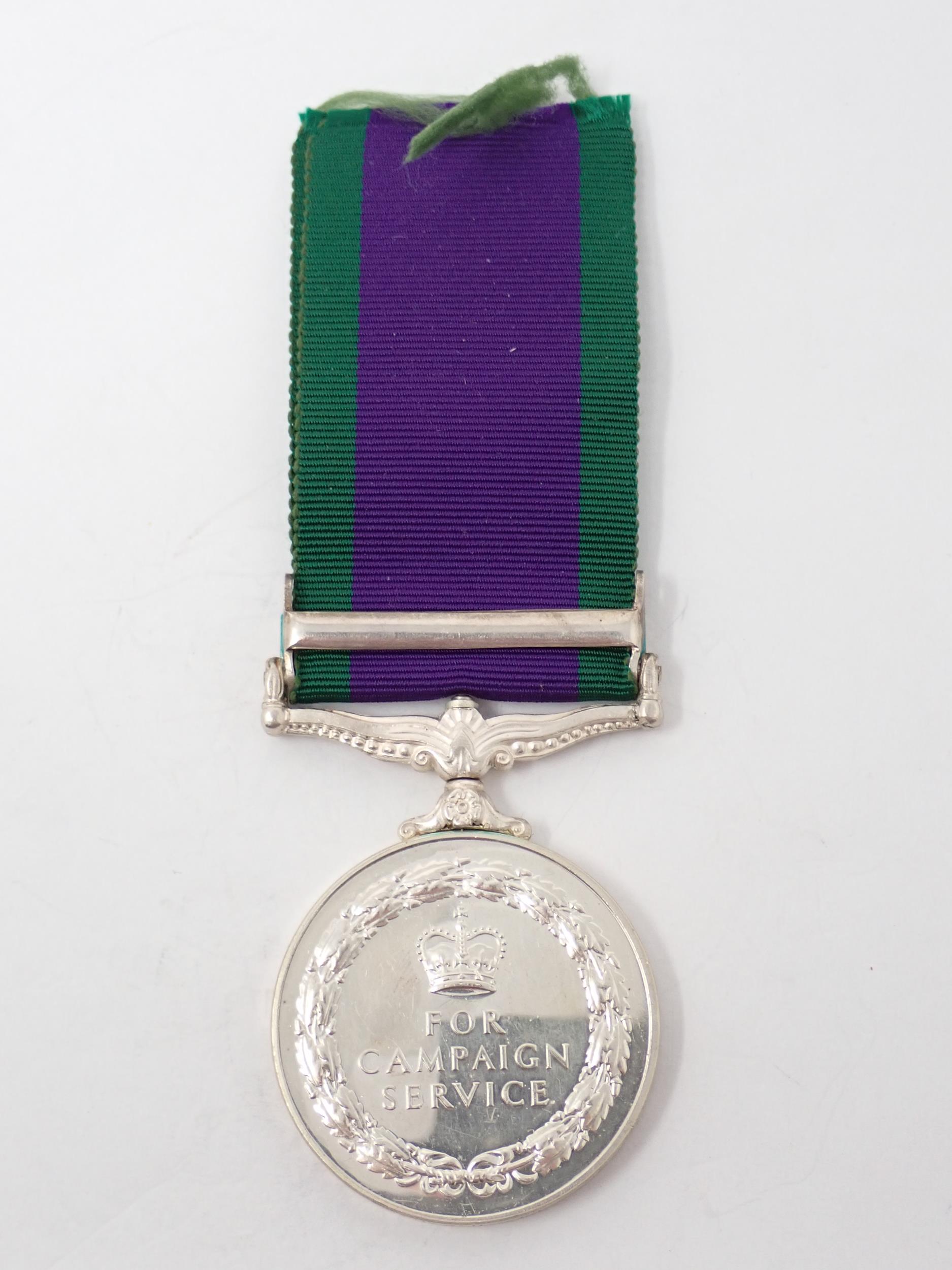 Campaign Service Medal with South Arabia Bar to 4273563 LAC H. Ronald, Royal Air Force - Image 2 of 4