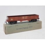 Hornby Dublo very rare D1 High Capacity Wagon, 1st post-war issue with black wheels in mint