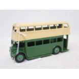 Dinky Toys No.29c Double Deck Bus, green and cream with AEC/Regent grille with 29c to base with