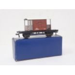 Hornby Dublo rare early BR Brake Van with white roof, boxed, mint condition. Model is the same as