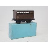 Hornby Dublo rare pre-war LMS Cattle Truck, boxed in Ex plus condition. Slight crazing to the